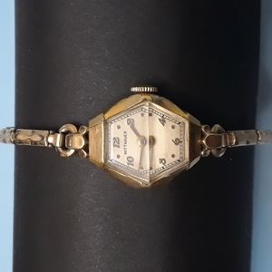 Vintage 1940s Wittnauer 10k Gold Filled Mechanical Ladies Wrist Watch